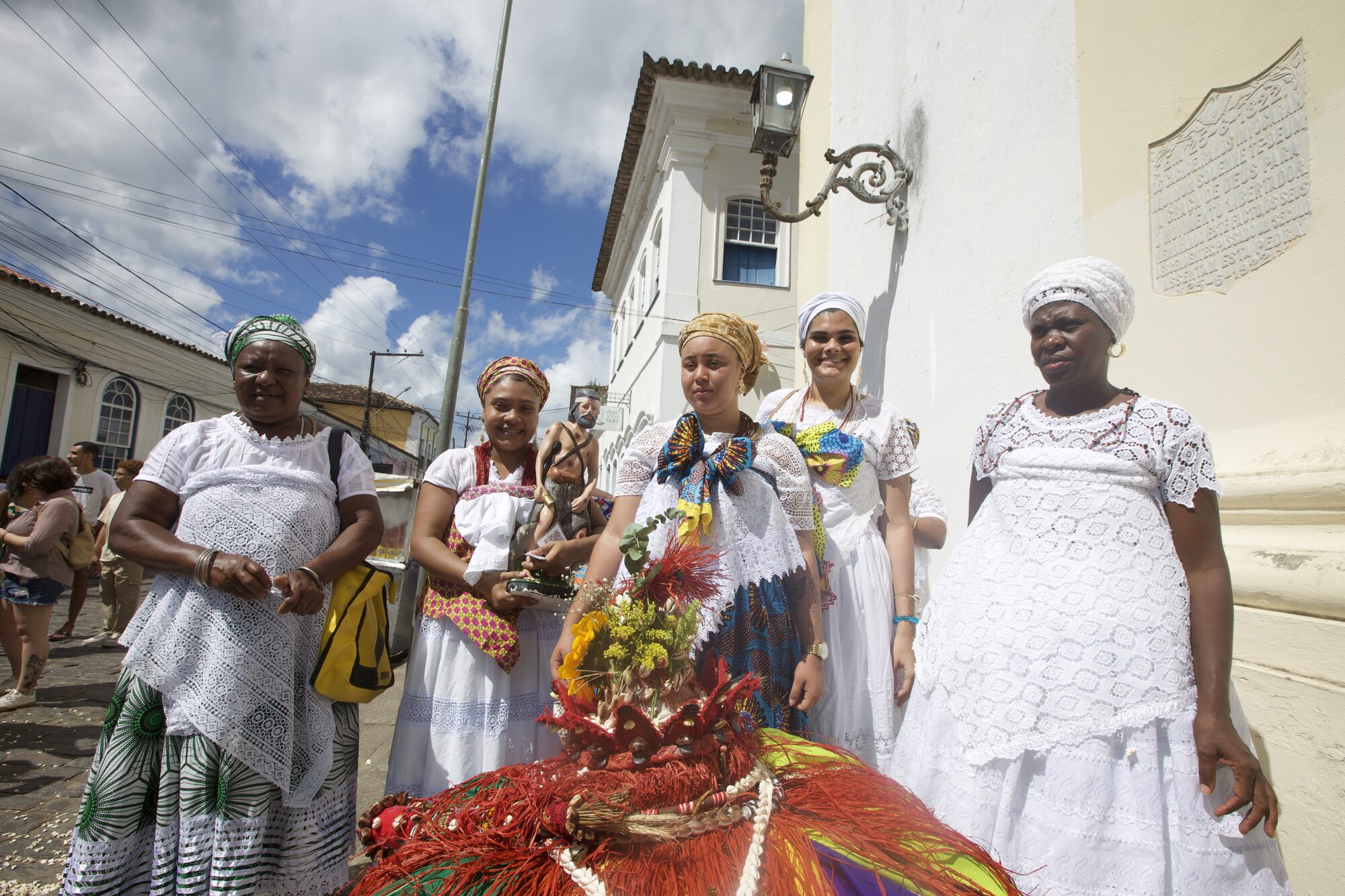 Baiana women in traditional dress at the Festa da Boa Morte, Cachoeira, Bahia